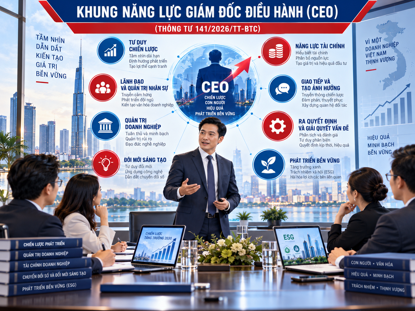 Khung năng lực Giám đốc điều hành (CEO) theo Thông tư 141/2026/TT-BTC thế nào?
