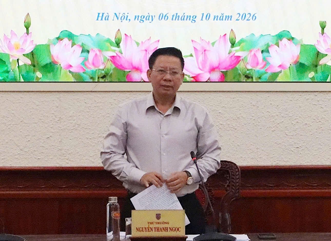 Thứ trưởng Nguyễn Thanh Ngọc kết luận.