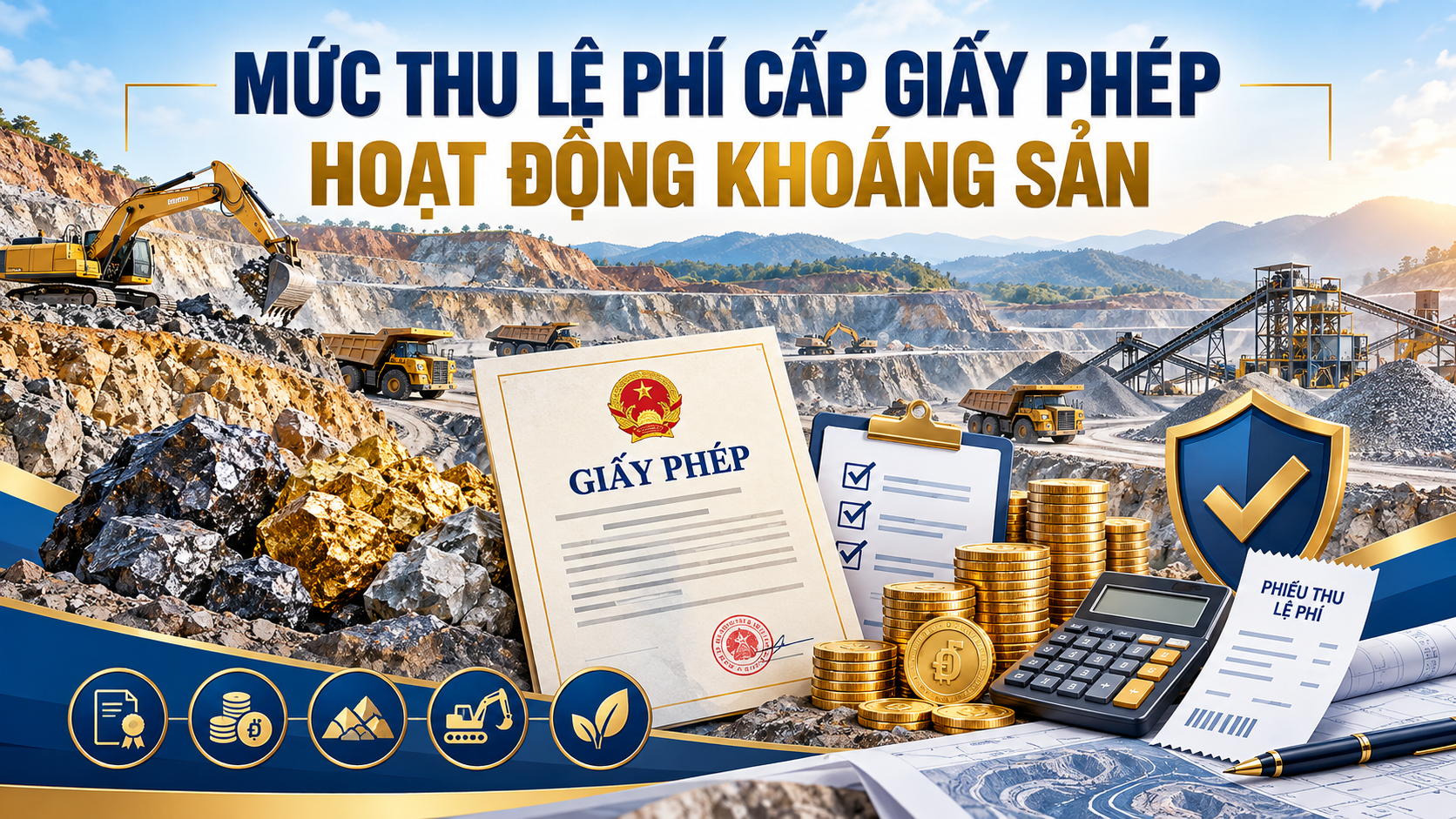Mức thu lệ phí cấp giấy phép hoạt động khoáng sản năm 2026 chi tiết thế nào?