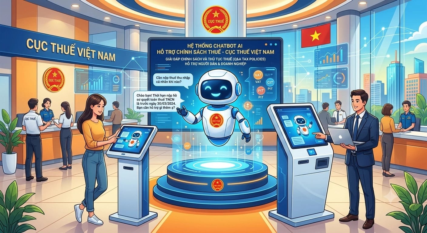 Công cụ mới của ngành Thuế cho phép tra cứu tự động bằng cả tiếng Việt và tiếng Anh (Ảnh m/h:AI)