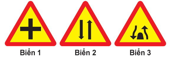 Biển nào báo hiệu “Đường hai chiều”?