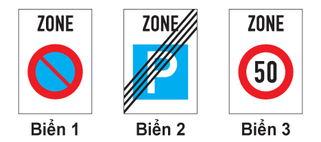 Biển 3 có ý nghĩa gì?