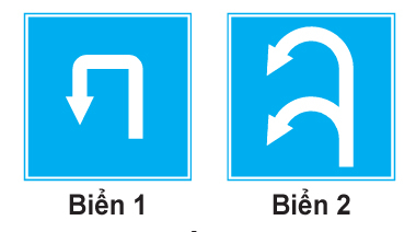 Biển nào cho phép quay đầu xe?